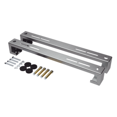 Base para minisplit para piso universal ajustable para capacidades de 1 a 3 toneladas con pernos deslizables y amortiguación