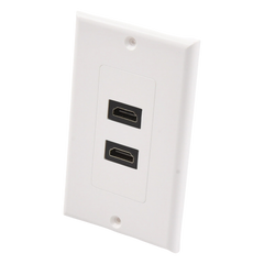 Placa de Pared de 2 Puertos HDMI Hembra a Hembra