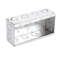Caja Multigang de 4 Gangs,/ Profundidad de 2-1/2"/ 20 TKO (1/2"- 3/4").