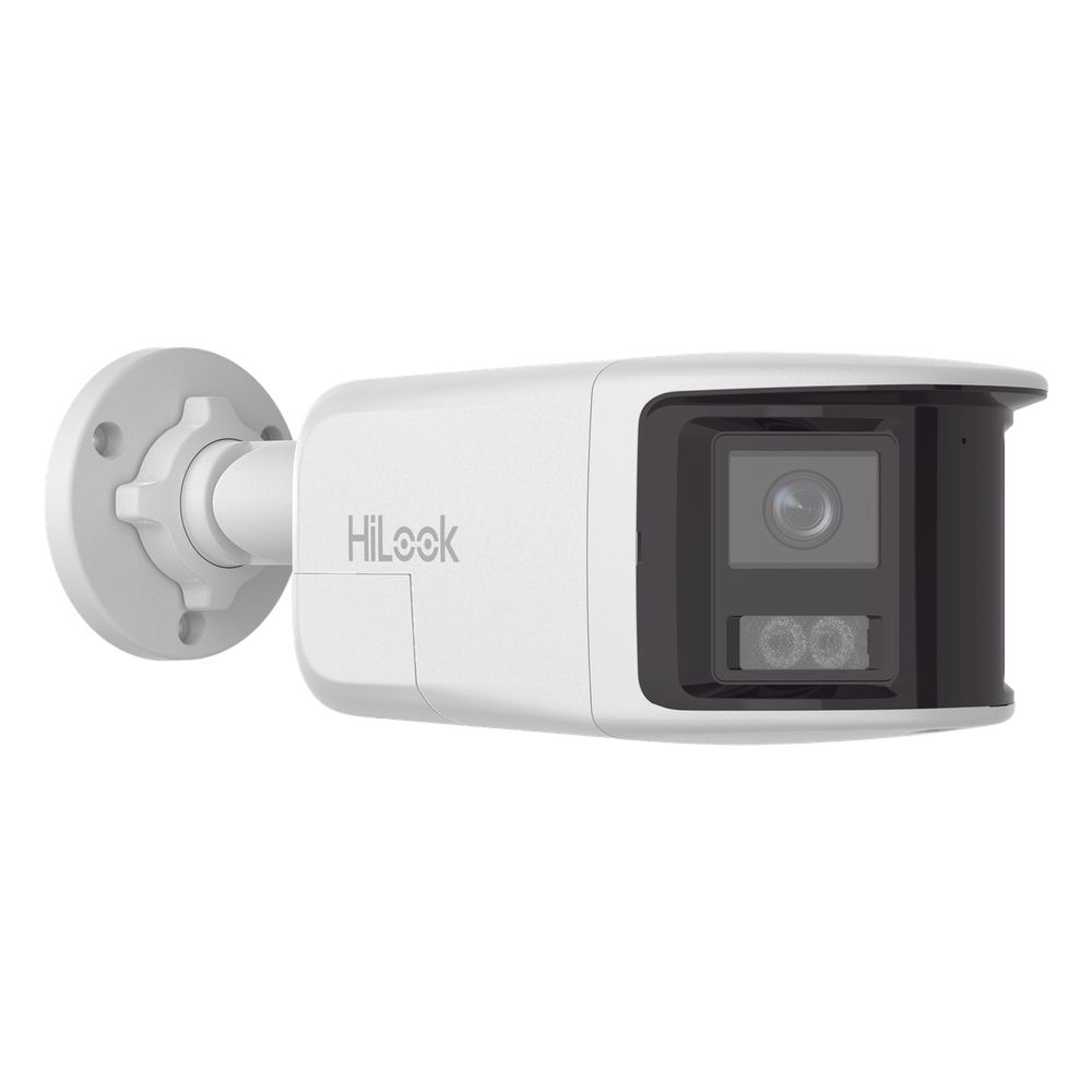 [Dual Light] Bala IP 8 Megapixel / Imagen Panorámica 180°/ PoE / Micrófono y Bocina Integrado / Exterior IP67 / Audio Bidireccional / Alarma Visual y Auditiva Integrada / Smart Supplement Light / Micro SD 512 GB