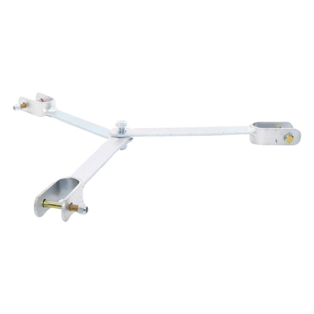 Brida para sujeción de retenida compatible con tramos STZ45, Galvanizado electrolítico.