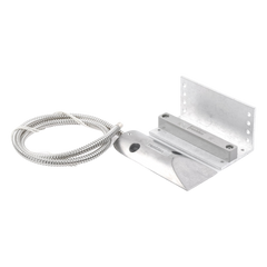 Contacto magnético de uso rudo con soporte ajustable en L y cable blindado, para puertas industriales y de cortina