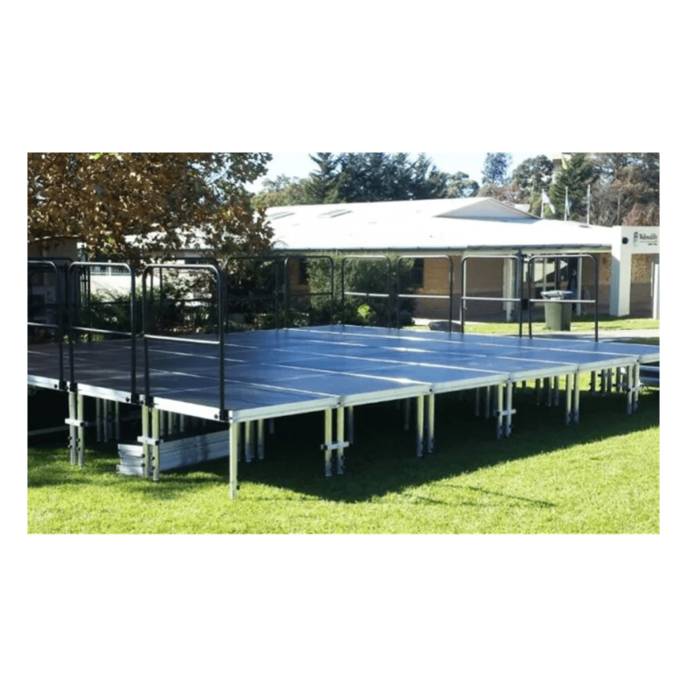 Tarima Modular para Escenario | 2m x 1m | Aluminio con Superficie Antideslizante | No incluye patas