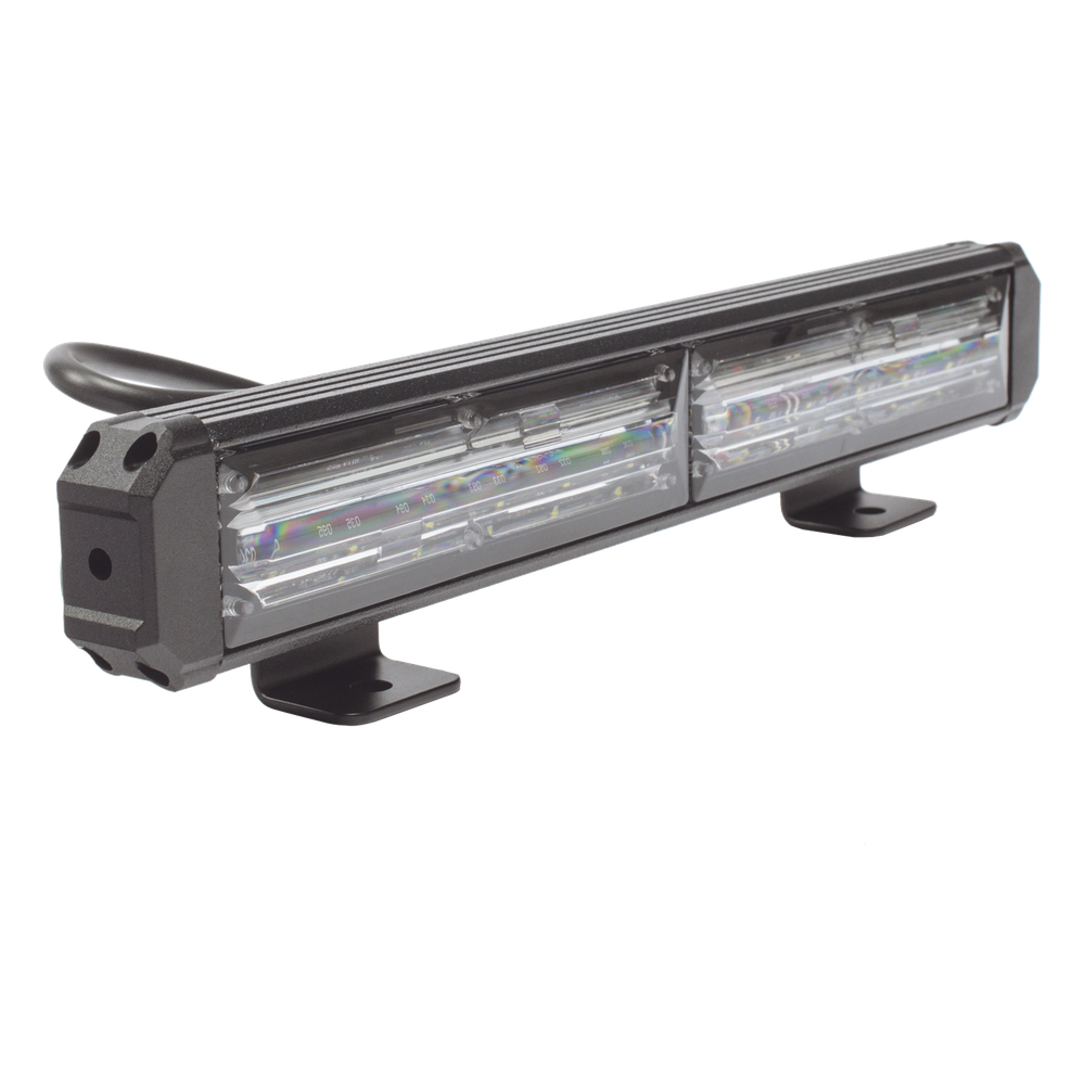 Barra de Luz de Advertencia, 2 Módulos de 6 LED, 11 Pulgadas Ámbar