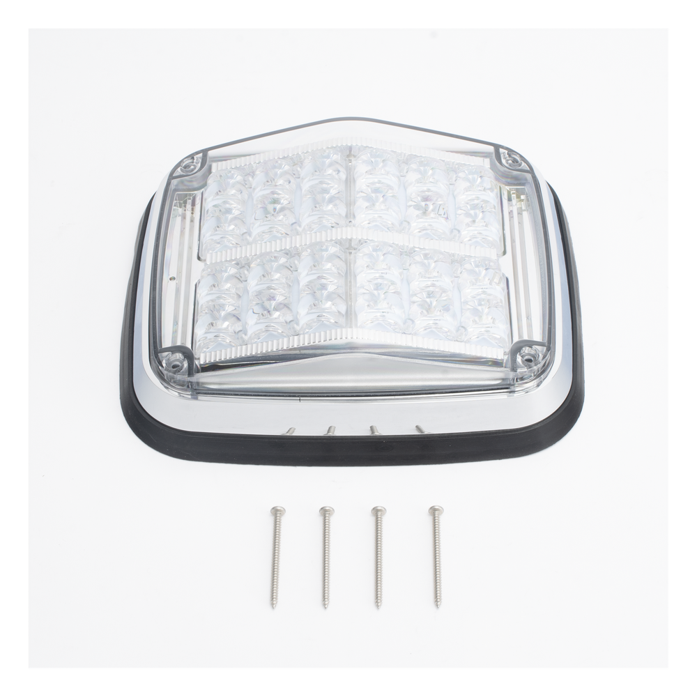 Luz de advertencia de 8 X 6", Color Rojo / Claro, SAE,  IP67, Ideal para Ambulancias
