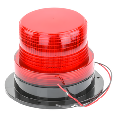 Burbuja Brillante de Larga Vida Útil, con 8 LEDs Color Rojo, Domo Rojo, 12Vcd