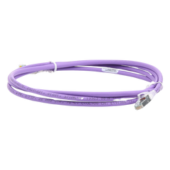Patch Cord Z-MAX Cat6A S/FTP, CM/LS0H, 2.13 Metros (7 Pies), Color Violeta, Versión Bulk
