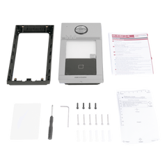 Videoportero IP 2 Megapixel / Llamada y Apertura Remota desde App Hik-Connect / PoE / Exterior IP65 + Antivandalico IK08 / 1 Departamento / Apertura con Tarjeta / Soporta 2 Puertas y hasta 6 Monitores