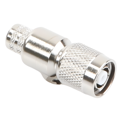 Conector TNC Macho Inverso, Anillo Plegable para ensamblar en cables RG-8/U, LMR-400, Níquel, Oro, Teflón