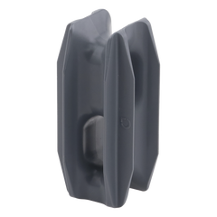 Aislador de Esquina Gris para Cercas Eléctricas / 18 kV / Anti UV / Resinas Vírgenes / Resistencia 7.5-10.2 kg / 66 mm x 31.6 mm