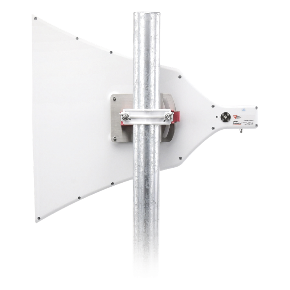 Antena Tipo Horn de 90° , 16 dBi, Ideal para ambientes de alto ruido, 4.9-6.5 GHz, , Conector SMA-Hembra, con montaje incluido