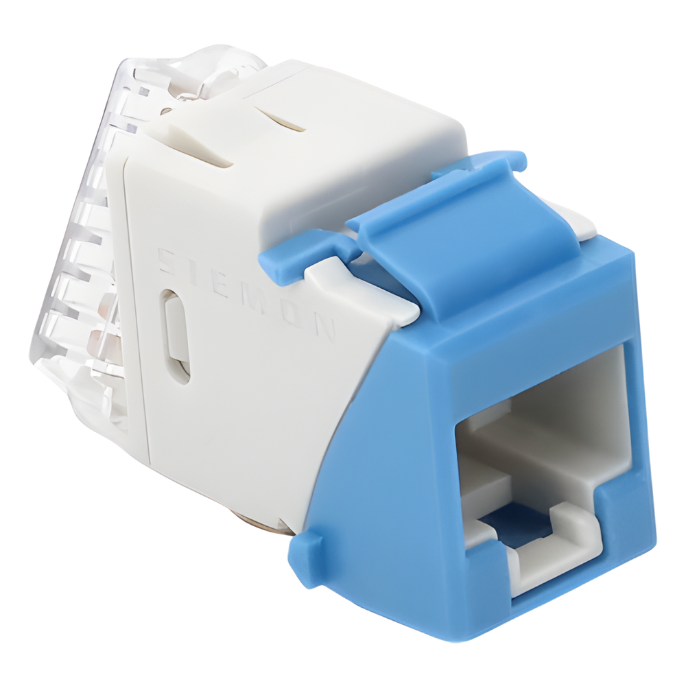 Jack Ultramax Cat6a, Utp, Tipo Keystone, Color Azul, Punch Down