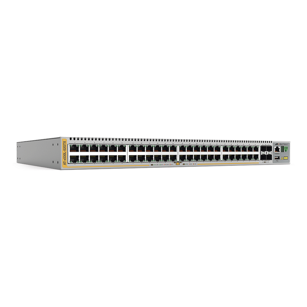 Switch Inteligente Empresarial para Distribución,  PoE+, Stackable, Capa 3, 24 puertos Gbps + 4 puertos SFP+ 10 G, 740 W, Doble fuente PSU, Serie x530L