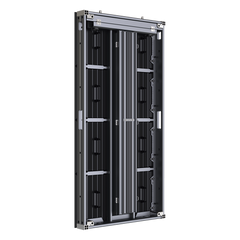 Unidad de Pantalla LED Exterior / Pixel 3.9 mm / Resolución 128 X 256 / Estructura de Aluminio / Protección IP66 / Montaje en Pared y Suelo / Conector de Aviación / Alta Eficiencia de Disipación de Calor / SMD Triad LED