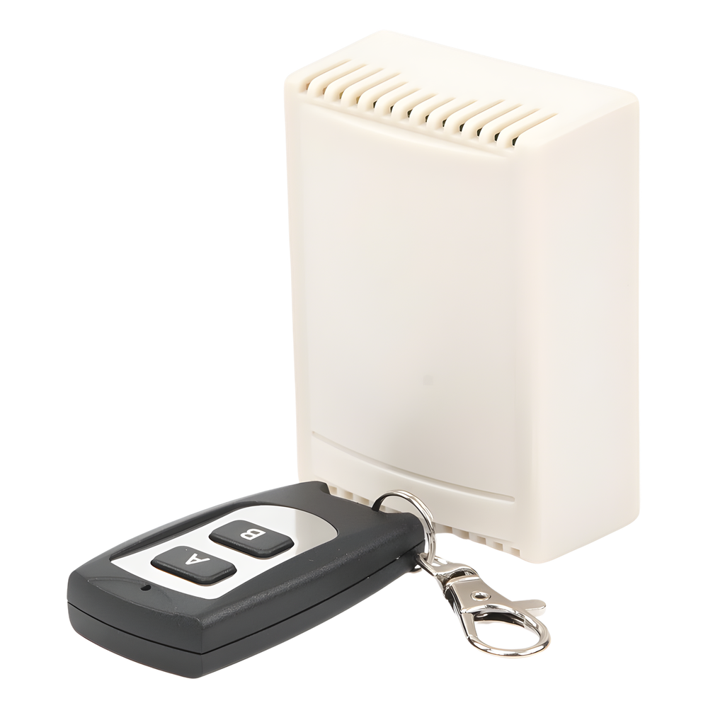Receptor de 2 Canales con Control Remoto  /  Soporta 40 Transmisores