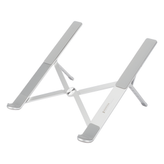 Soporte Portátil de Aluminio para Laptop / Amplia Compatibilidad de 11-17.3" / Ajuste de Altura 46.5 mm-136.5 mm / Capacidad de carga de 5 kg / Diseño Plegable / Material de Aleación de Aluminio + Silicona.