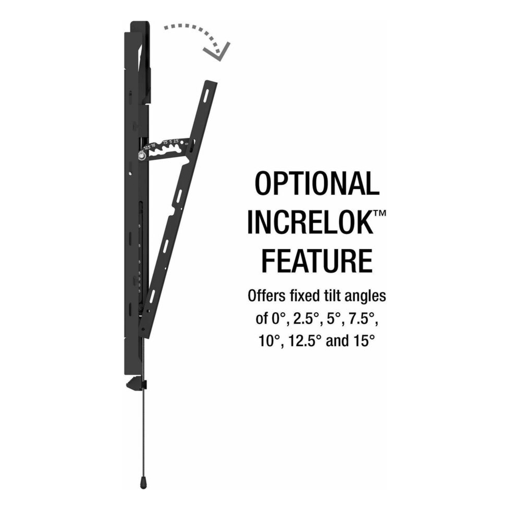 Soporte de Pared Universal Scissor SmartMount para Pantallas desde 49" hasta 120" / Extensión 12.8" (325 mm) / Carga Máxima 250 lb (113.4 kg) / Ajuste Post-Instalación / Hook-and-Hang / IncreLok