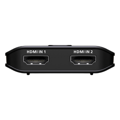 Switch HDMI 2 Puertos 8K Essentials | 48 Gbps | 8K @ 60Hz y 4K @ 120Hz | RapidSync™ | HDR10+ | VRR | ALLM | HDCP 2.3 | Audio LPCM 7.1 | Diseño Compacto