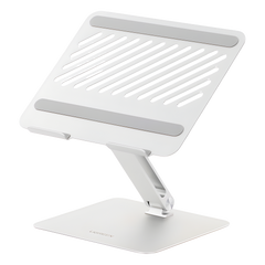 Soporte de Aluminio para Laptop | Ajustable 180° | Soporta Laptops de 10 a 17.3''| Capacidad de Carga 5Kg | Excelente Estabilidad | Diseño Para Alta Disipación de Calor | Altura y Angulo Ajustable | Plegable y Portátil.