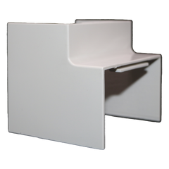 Esquinero Interior Color Blanco de PVC Auto Axtinguible, Para Canaleta TMK-4577 (5520-02001)