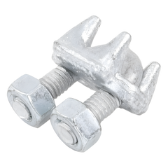 Nudo/ Perro/ Abrazadera Acero Forjado para Cable de 3/8", Galv. por Inmersión en Caliente.