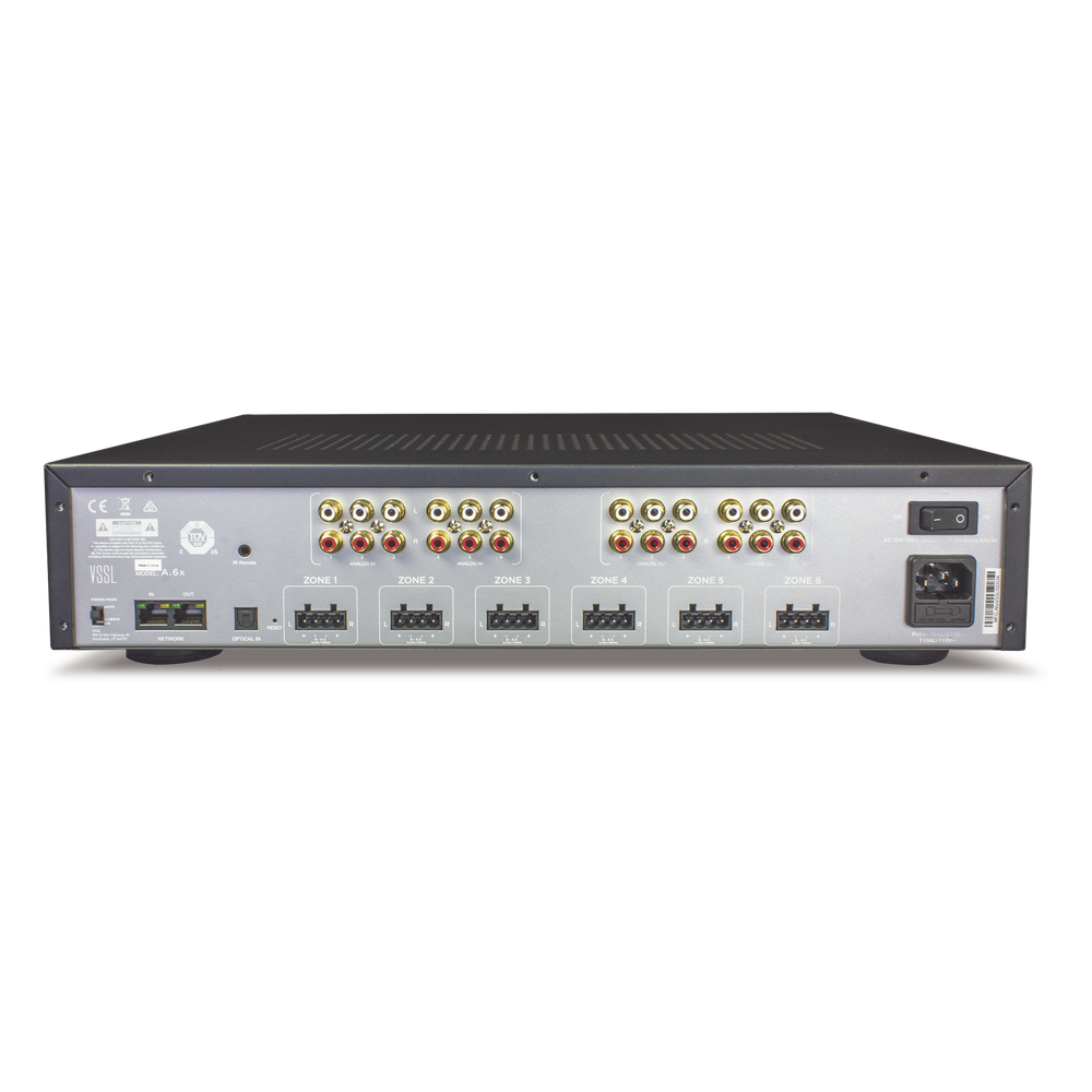 VSSL 6 zonas, 12x50W, con Chromecast incorporado, Airplay, Spotify Conn en cada zona - funciona con GoogleAsst