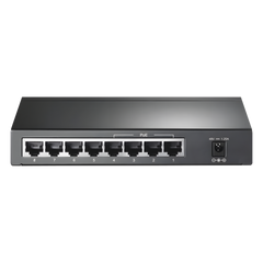 Switch Gigabit PoE+ no administrable de 8 puertos 10/100/1000 Mbps, solo 4 puertos PoE, para escritorio
