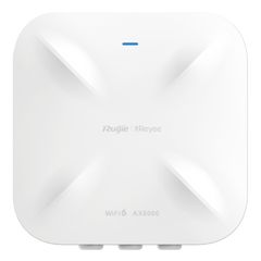 Punto de Acceso Mesh Wi-Fi 6 Industrial para Exterior Omnidireccional 5.95Gbps, MU-MIMO 4x4, 360°, Filtros Anti Interferencia y Auto Optimización con IA, puerto eth 2.5G y SFP