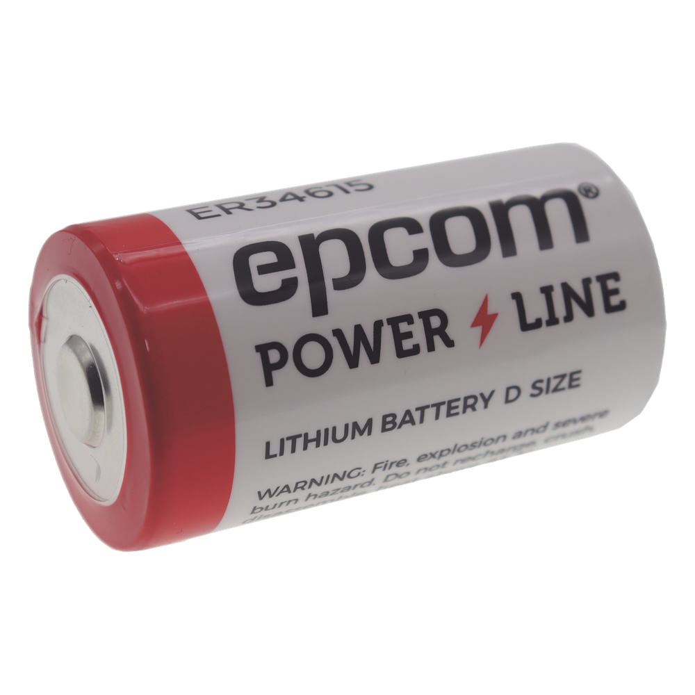 Batería de Litio ER34615 Tamaño D / 3.6V / 19Ah / Li-SOCl2 / No Recargable / Operación -60°C a +85°C / Electrolito Antiinflamable
