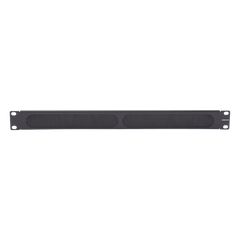 Tapa Ciega para Rack de 19in, Tipo Cepillo de Nylon, para Paso de Cables y Mejor Manejo Térmico, Color Negro, 1UR