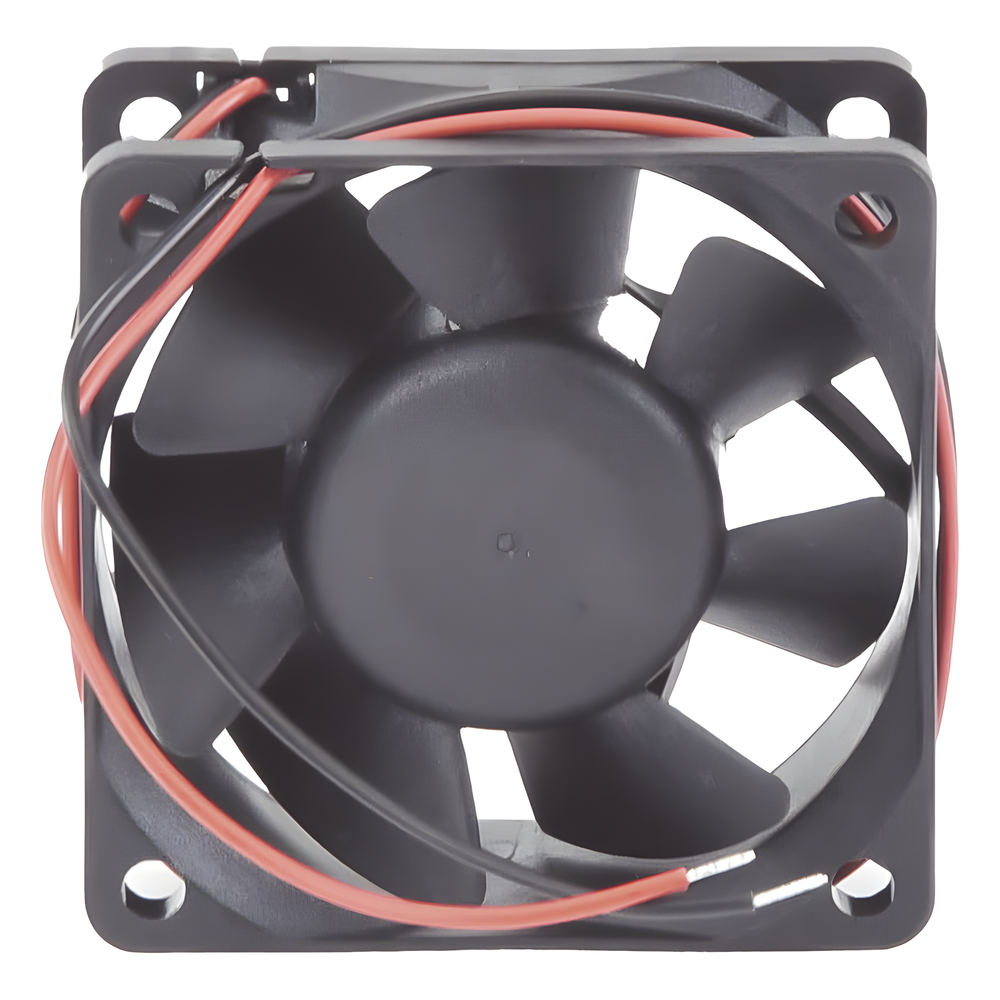Ventilador Anticondensante Axial Cuadrado, 60x60x25 mm, 12 Vcc, 4390 RPM, 1.8 W, 0.15 A, Flujo de Aire de 25.0 CFM, Unión Sellada.