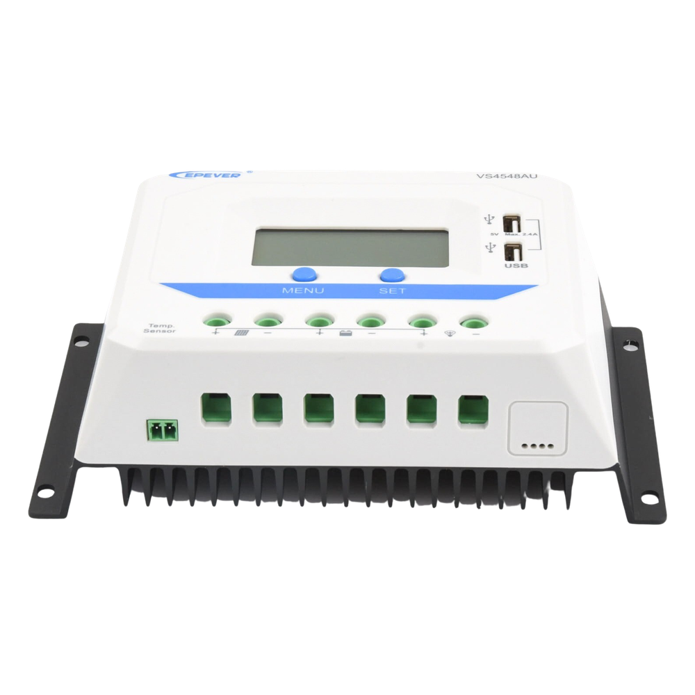 Controlador Solar de Carga PWM 12/24/36/48 V 45 A, Salida USB, con Display