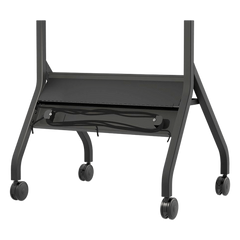 Carro Móvil para Pantalla Plana / 43" a 75"+ Displays / Altura Ajustable 49.8"-65.8" (126.5-167.1 cm) / Capacidad 150 lb (68 kg) / 4 Ruedas Dobles 4" (102 mm) / Gestión de Cableado Interno / Estructura Tubular / Incl