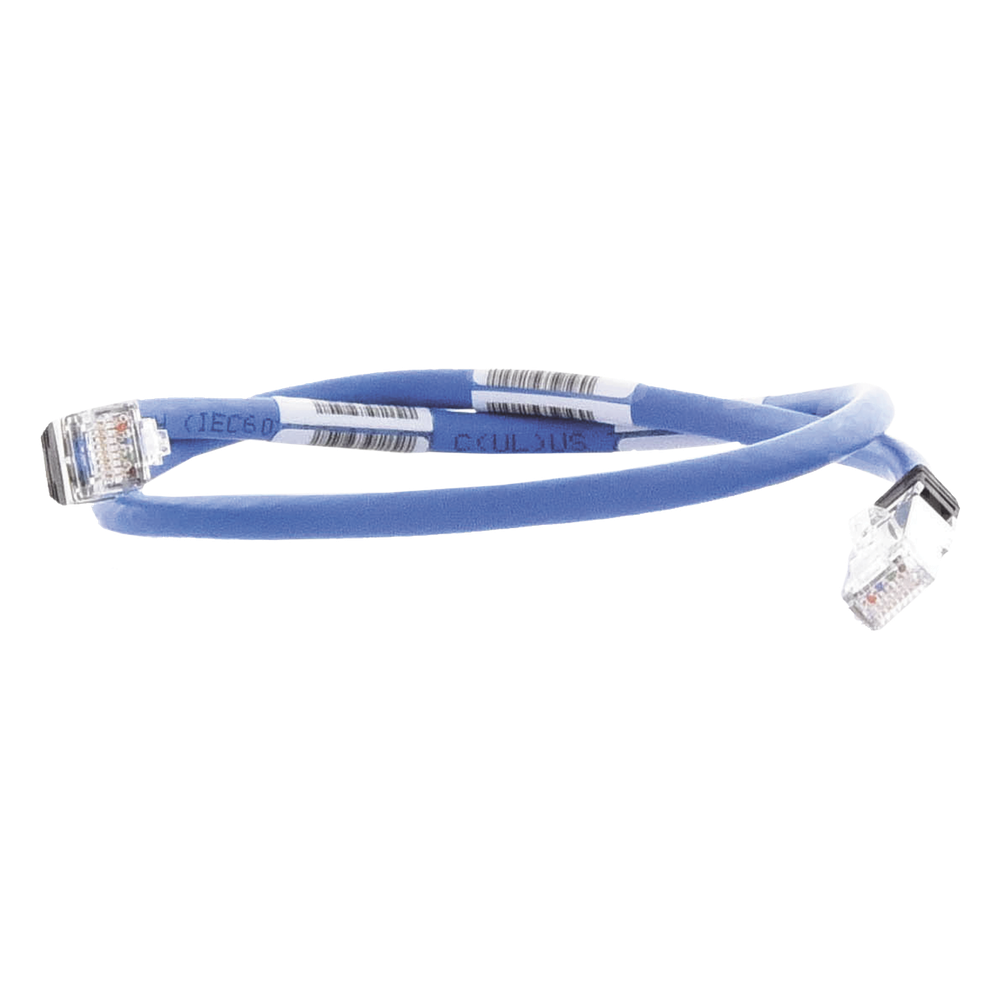 Patch Cord Cat6A, Blindado S/FTP, CM/LS0H, 0.61 Metros (2 Pies), Color Azul