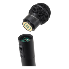 Transmisor mano con capsula de mic intercambiable