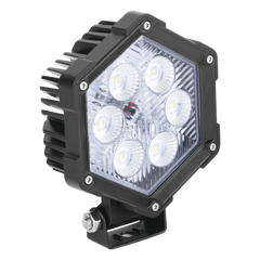 Luz de Trabajo Ultra brillante, 6 Led, 2200 Lumenes, 30 watts, 12-24 Vcc