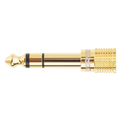 Adaptador (Convertidor) de Audio 3.5mm Hembra a 6.5mm Macho / Plug & Play / Superficie de Rosca Antideslizante / Calidad de sonido sin pérdidas