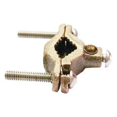 Conector Tubo a Cable / Bronce 100% / Tubo hasta 1 1/4 in / Cable 4 AWG / Aterrizaje Torres TZ / Sin Soldadura