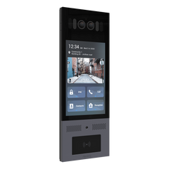 Frente de Calle Antivandálico IK10 / Incluye montaje / Administración 100% en la Nube / Notificación a APP / Llamada Telefónica / ANDROID / SIP / ONVIF /Reconocimiento Facial / QR y PIN para Visitas / IP66 / Bluetooth / NFC