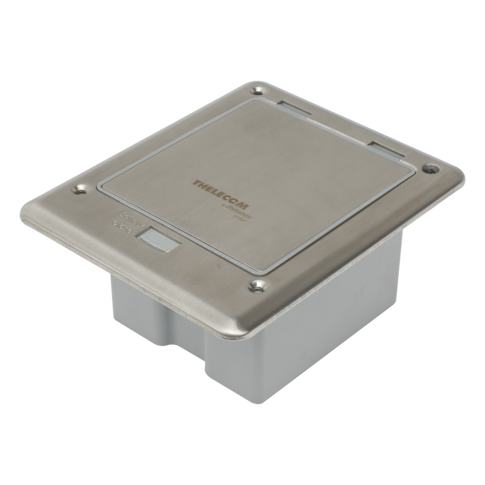 Caja de Piso con Contacto Eléctrico (Duplex), Resistente al Agua, IP66 (Con Tapa Cerrada) (11000-53201)