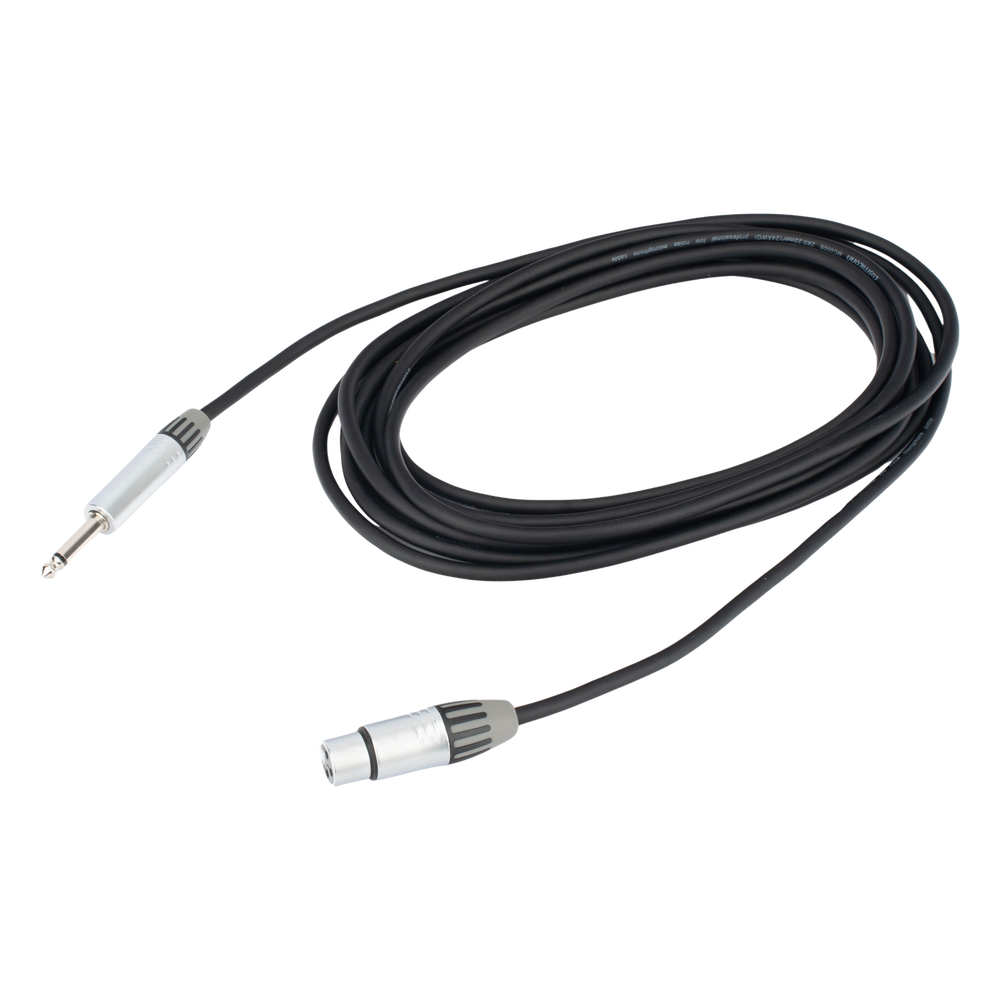Cable de Audio | XLR 3 Polos Hembra a Plug 1/4 in mono | Conector Seetronic Serie M SCMF3 - MP2X | Longitud 3m