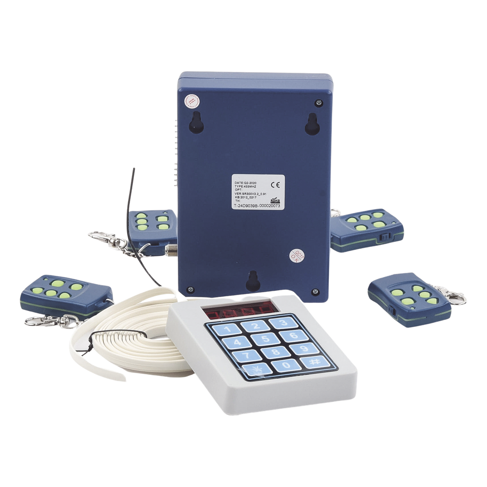 Receptor Inalambrico Universal Administrable por Software, Hasta 1600 controles de usuarios, compatible con Barreras y Motores de puertas