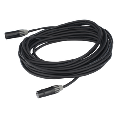 Cable XLR | 3 polos | Conector Hembra-Macho | Serie M | Carcasa Negra | Contactos Dorados | Ideal para Microfonía | Longitud 10m