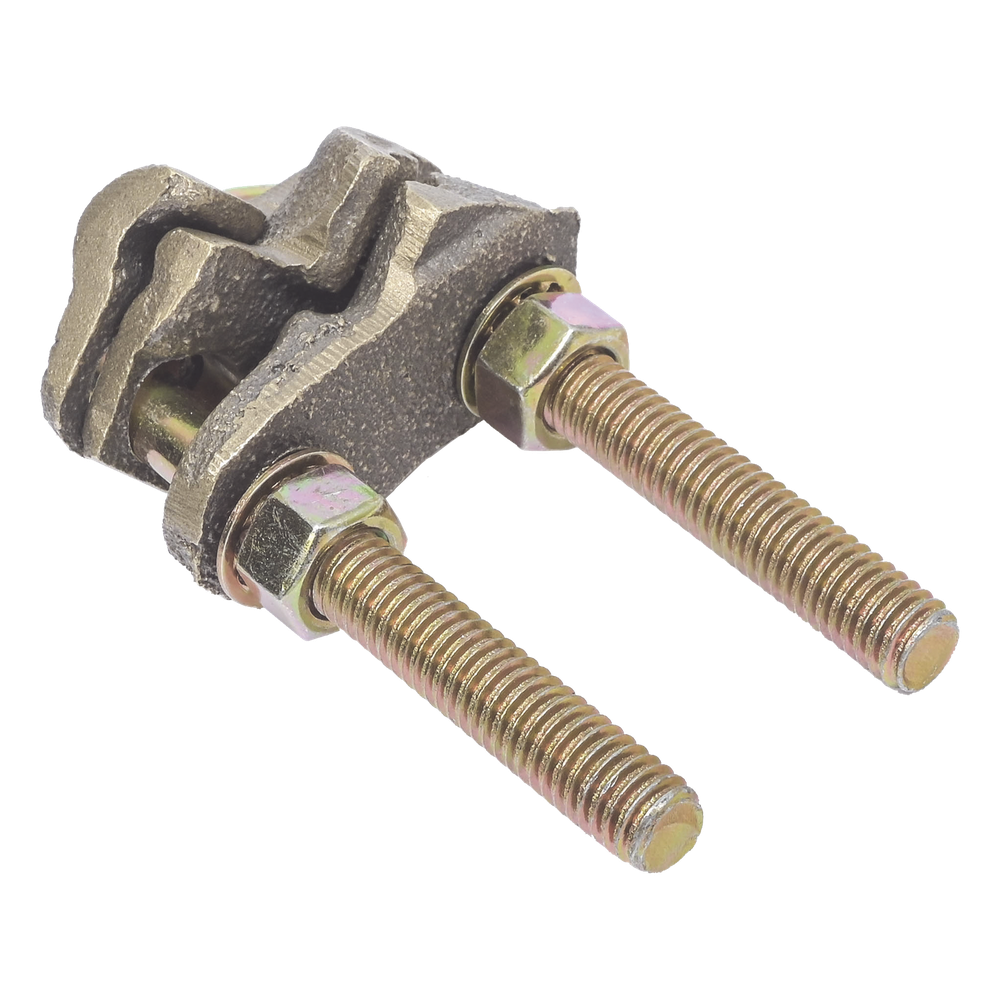 Conector X 2 Cables / Calibre 4-2/0 AWG / Bronce 100% / Unión Cruzada / Sin Soldadura / Baja Resistencia