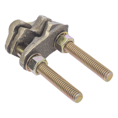 Conector X 2 Cables / Calibre 4-2/0 AWG / Bronce 100% / Unión Cruzada / Sin Soldadura / Baja Resistencia