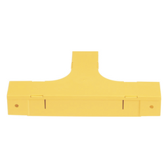 Accesorio en T Horizontal, Con Ángulos a 90º, Para Canaletas FiberRunner™ 2X2, Color Amarillo