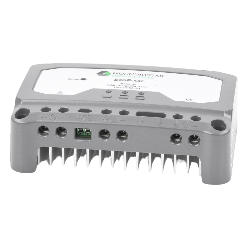 Controlador solar 12/24 Vcc de 30 Amp. Sin pantalla de medición.