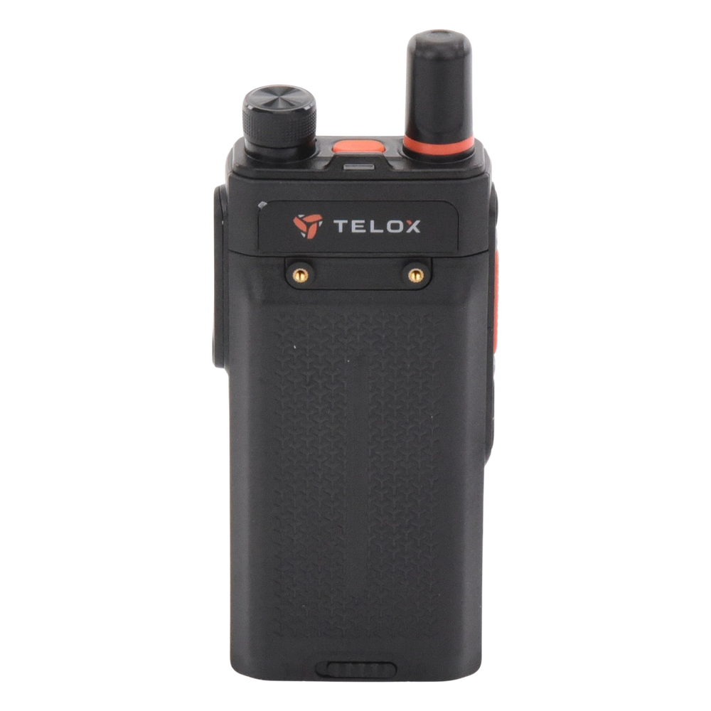 Radio PoC 4G LTE TELOX TE320 / Audio 3W con Cancelación de Ruido / IP67 Resistente a Agua y Polvo / Batería 4000 mAh (48 hrs) / Doble SIM LTE Global / Pantalla 2" / Compatible TASSTA y NXRadio
