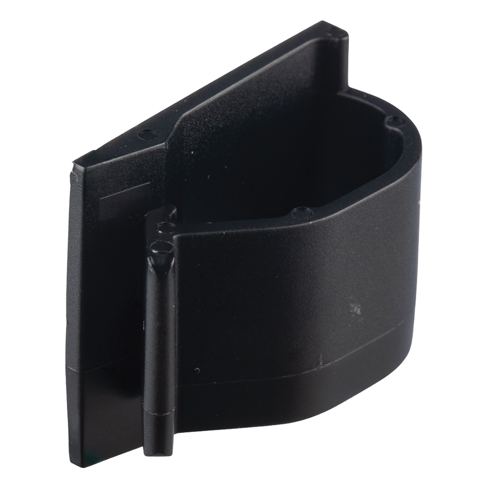 Clip de Nylon 6.6 con Adhesivo, Para Cables de Hasta 15.8 mm de Diámetro, Uso Interior/Exterior, Color Negro, Paquete de 100pz