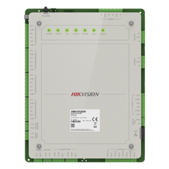Controlador de Acceso 2 Puertas Administrable en la Nube con Hik-Connect Teams / Interfaz Web / 4 Lectores de Huella o Tarjeta / 100,000 Tarjetas / 10,000 Huellas / Incluye Gabinete y Fuente de Alimentación 12 Vcd 8 A / Soporta Batería de Re